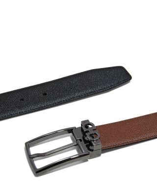 Men's Gancini Keeper Reversible Leather Belt
