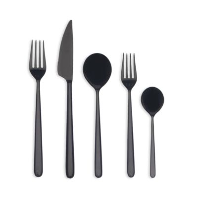 Mepra - Linea Oro Nero 5-Piece Place Setting