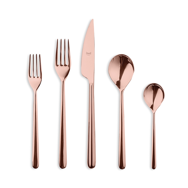 Mepra Linea Bronzo 5-piece Place Setting In Rose Gold