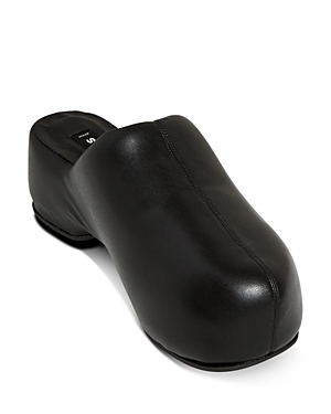 Simon Miller Black Vegan Platform Bubble Clogs In Black