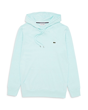 Lacoste Jersey Long-sleeve Hooded Tee In 331 Light Pastel Green