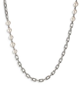 David Yurman - Sterling Silver DY Madison® Cultured Freshwater Pearl Chain Necklace, 36"