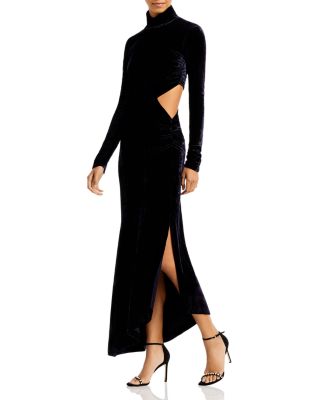 alc black cut out dress A.l.c. Women's Moira Cutout Halter Dress - Black