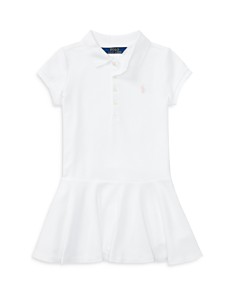 폴로 랄프로렌 Polo Ralph Lauren Girls Polo Dress - Little Kid,White