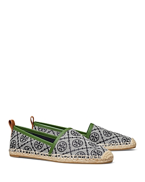 Tory Burch Woman Navy Blue T Monogram Espadrilles In Perfect Navy