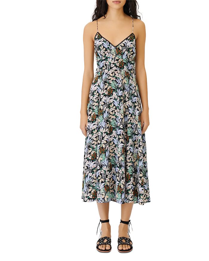 Maje Rimony Strappy Printed Maxi Dress | Bloomingdale's