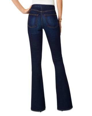 Helena High Rise Flare Jeans in Dark Rinse