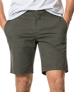Rodd & Gunn The Peaks Cotton-blend Over-dyed Classic Fit Shorts In Olive
