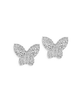 butterfly jewelry butterfly stud earrings AN118E butterfly earrings Blue butterfly earrings