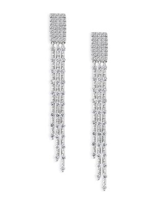 Diamond Fringe Drop Earrings in 14K White Gold 0.75 ct. t.w. 100 Exclusive