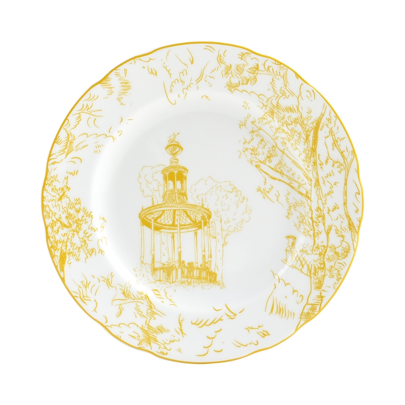 Bernardaud Tout Paris Bread & Butter Plate In Yellow