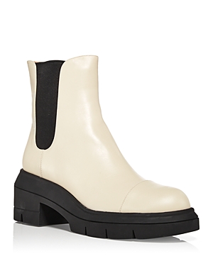 Stuart Weitzman Norah Elasticated Side-panel Boots In Oat