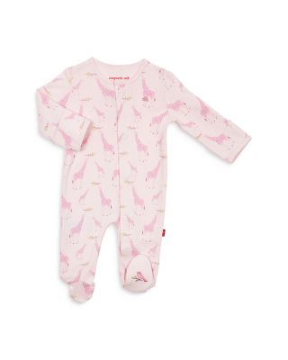 Unisex Cotton Giraffe Footie - Baby