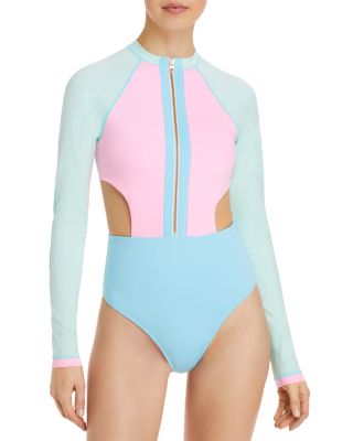 hurley long sleeve swimsuit