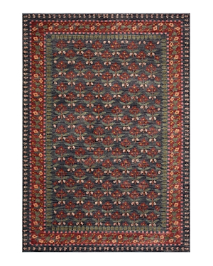 Rifle Paper Co . Fiore Fio-02 Area Rug, 7'10 X 10' In Navy