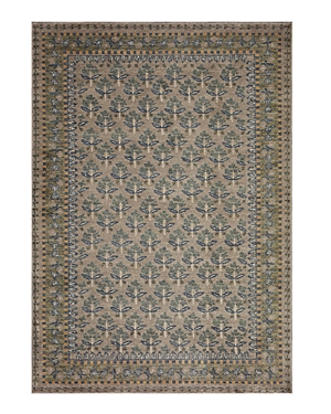 Rifle Paper Co . Fiore Fio-02 Area Rug, 7'10 X 10' In Gray
