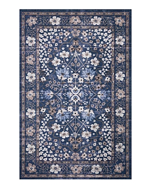 Rifle Paper Co Palais Pal-02 Area Rug, 5' X 7'6 In Navy