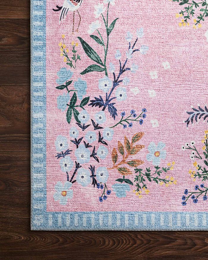 Shop Rifle Paper Co Palais Pal-03 Area Rug, 3'9 X 5'9 In Rose/sky