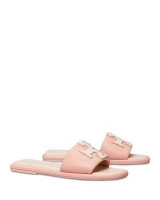 tory burch shell pink slides