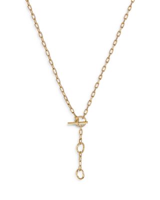 David Yurman 18K Yellow Gold Dy Madison Three Ring Chain Necklace, 20