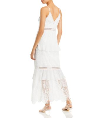 macy's white maxi dress