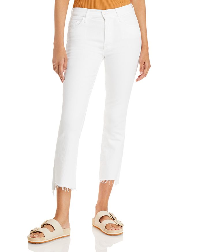 The Insider High Rise Crop Step Fray Bootcut Jeans in Not Guilty Bloomingdales Women Clothing Jeans Bootcut Jeans 