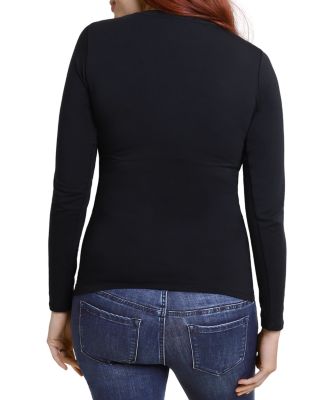 Maternity Long Sleeve Scoop Neck Tee