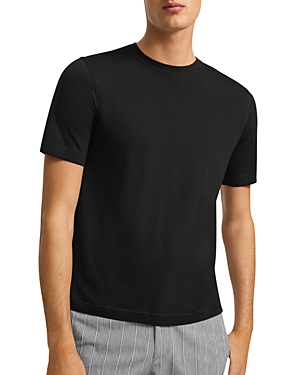 Shop Theory Regal Wool Blend Tee In Black