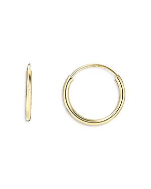 ZOE LEV 14K YELLOW GOLD MINI THREAD HOOP EARRINGS,MINTHRDHOOPEARYG