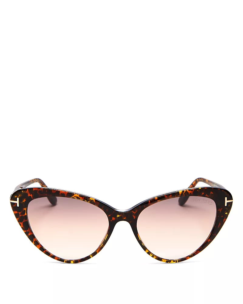 Tom Ford Harlow Cat Eye Sunglasses, 56mm