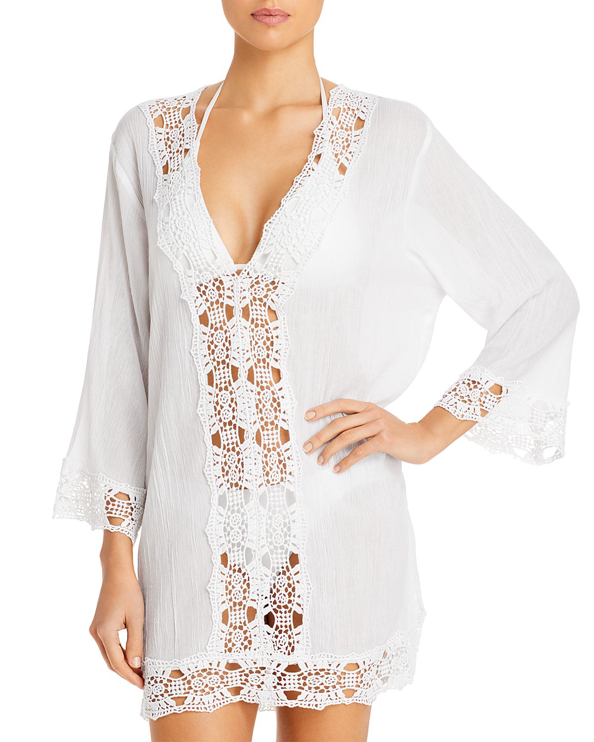 La Blanca Island Fare Tunic Swim Cover-Up