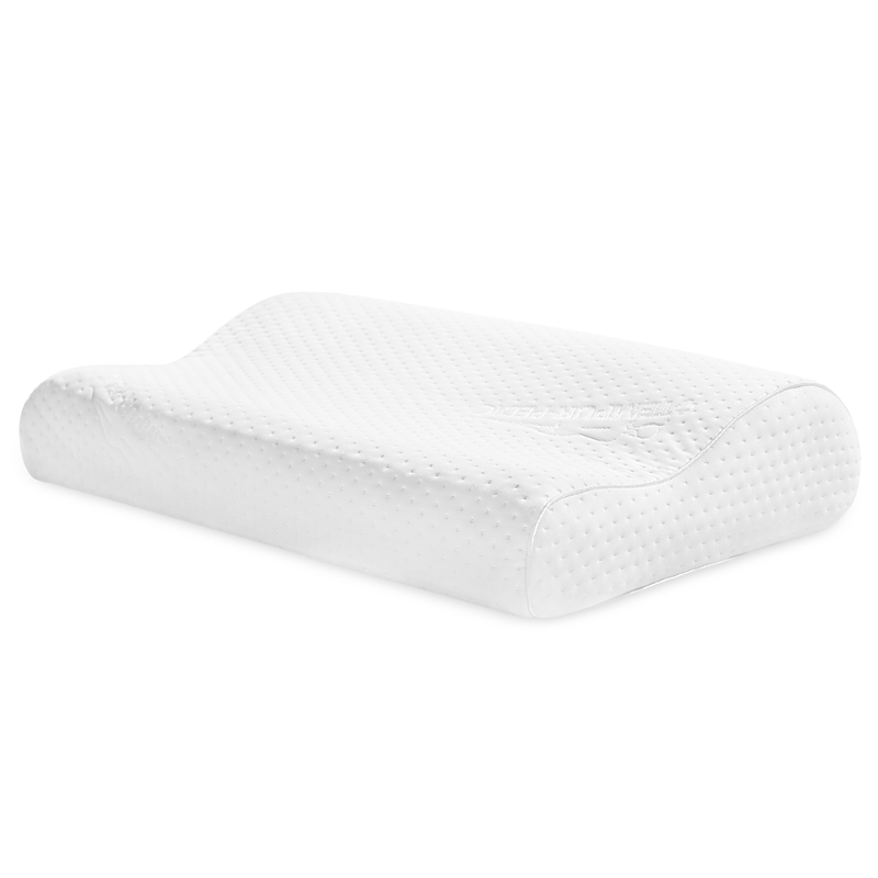 Tempur-Pedic Neck Pillow-Standard High: Extra Firm Support, Universal Sleeper, Woven Polyester Cover