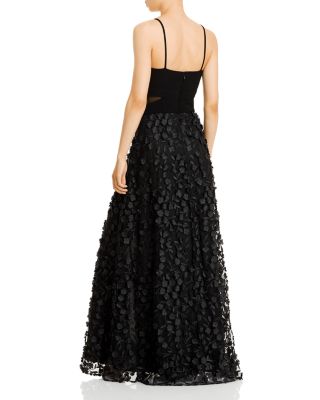 Floral Applique Gown - Exclusive