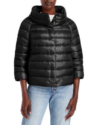 Sofia Iconico Cropped Down Puffer Coat