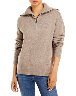 C By Bloomingdale's Half-zip Cashmere Sweater - 100% Exclusive In Sesame