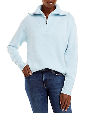 C By Bloomingdale's Half-zip Cashmere Sweater - 100% Exclusive In Bright Sky