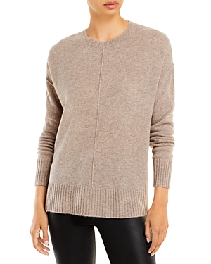 C By Bloomingdale's High/low Cashmere Crewneck Sweater - 100% Exclusive In Sesame
