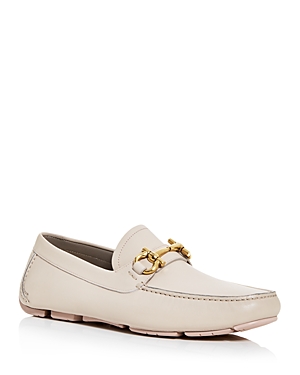 Ferragamo Men's Parigi Leather Moc-toe Drivers - Regular In Mangiarott