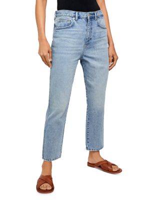 People Stovepipe Jeans in Mid Indigo 