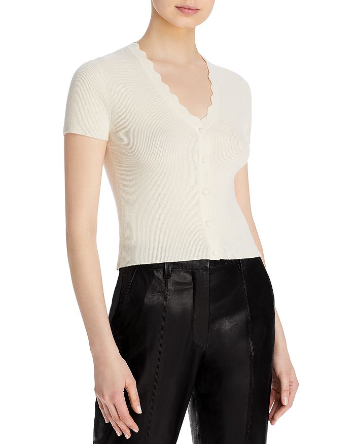 Scalloped cardigan discount