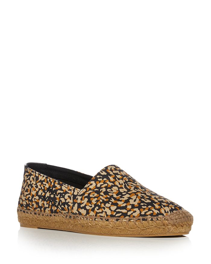 Saint Laurent Leopard-print Embroidered Canvas Espadrilles