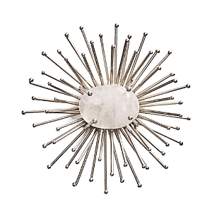 Shop Kim Seybert Flare Napkin Rings, Set Of 4 In Silver/crystal