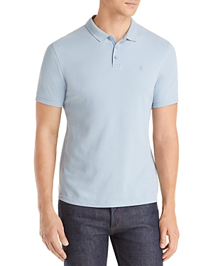 John Varvatos Star Usa Logan Regular Fit Polo Shirt In Dusted Blue