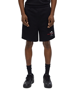 Helmut Lang Bermuda Robot Shorts In Basalt Black