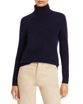 Navy blue turtleneck sweater women's best sale