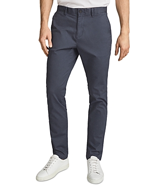 Reiss Pitch Casual Slim Fit Chinos In Airforce Blue