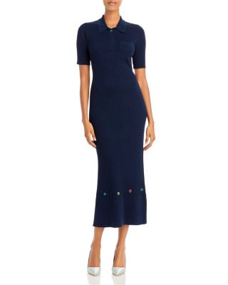 knee length dresses for ladies Boden Women's Cecily Cord Midi Dress in Pink main image 0