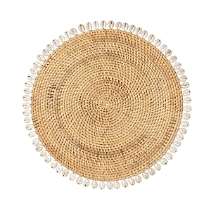 Mode Living Capiz Woven Placemats, Set Of 4 In Beige