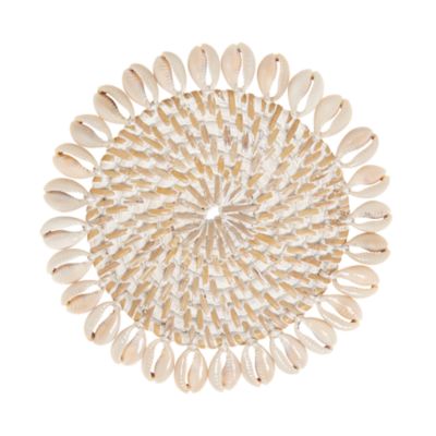 Mode Living Capiz Woven Coasters, Set of 4