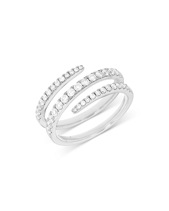 Bloomingdale's Diamond ByPass Ring in 14K White Gold, 0.65 ct. t.w
